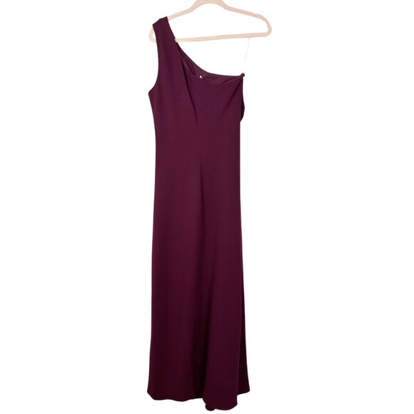 NWT SACHIN + BABI Cece Gown in Deep Wine One-Shoulder Maxi Dress Long Column 14 - Picture 7 of 14